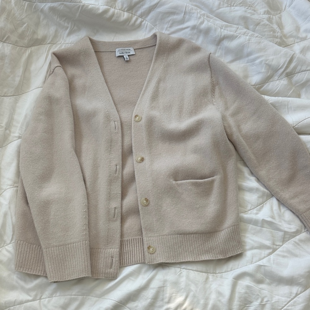 & Other Stories Cream Cardigan Sweater